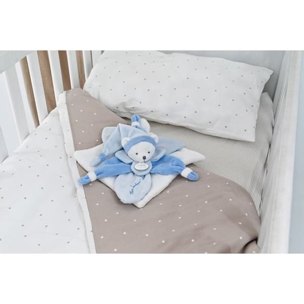 Doudou Collector blå bjørn 24 cm - Doudou et Compagnie Blå