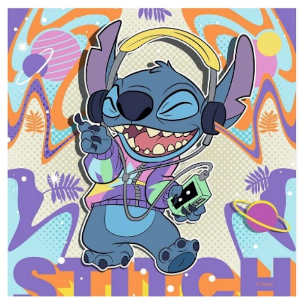 3x49 pusselbitar - RAVENSBURGER - Disney Stitch - Mindre än 100 bitar - Barn - Blandat - Tecknade serier och serier