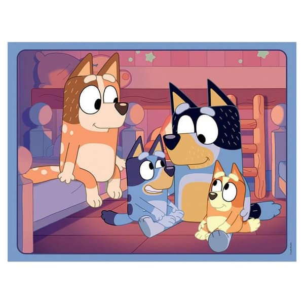 Puzzle 30 p - sengetid / bluey Flerfärgad