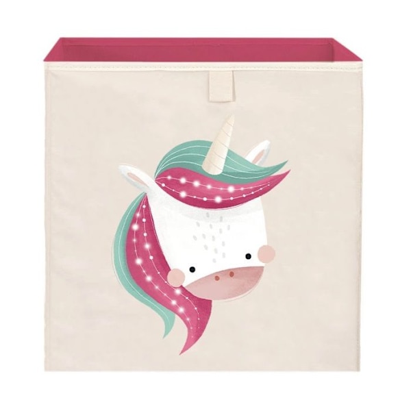 Sassi Junior - Sparkly the Unicorn fyrkantig förvaringslåda Lila