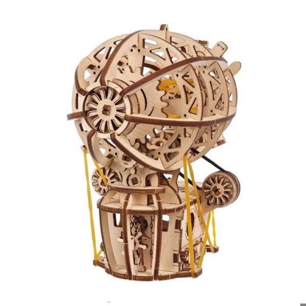 Steampunk Ilmalaiva - Ugears - 3D puupuzzle Beige