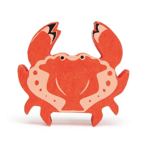 Tender Leaf Toys - Träkrabba - DAM Röd