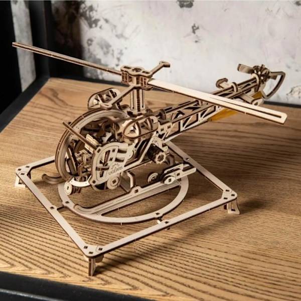Trämodell: Minihelikopter
