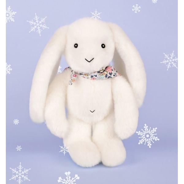 Doudou ja Yhtiö - Kukallinen Valkoinen Pupulelu 25 cm Vit