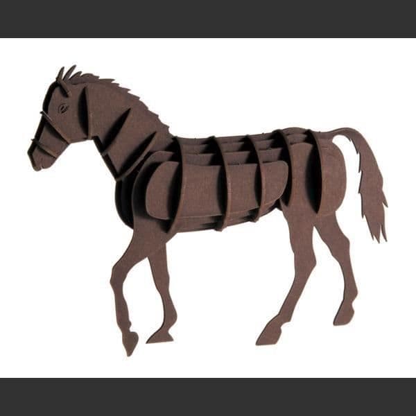 3D papirmodel FRIDOLIN - Hest brun