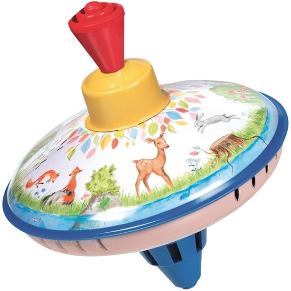Toupie - Goki - Surrande toupie i gläntan - Metall - 12,8 cm - Både för pojkar och flickor Blå