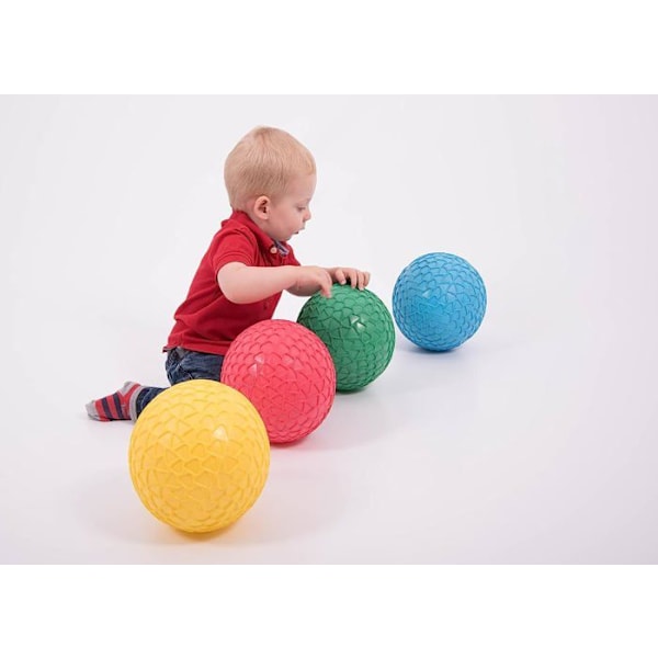 Ballonit - TickiT - Helppo tarttua - 4 kappaletta - Kirkkaat värit - Mehiläissyvä pinta Röd