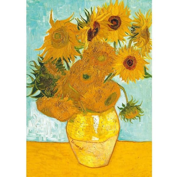 Palapeli 1000 kappaletta - Auringonkukat Vincent Van Gogh Vit
