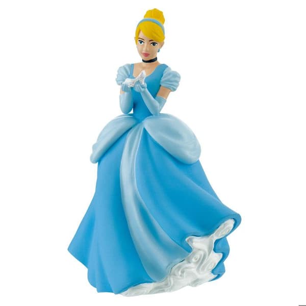 Figurine Cendrillon med sin glasstrumpa Blå