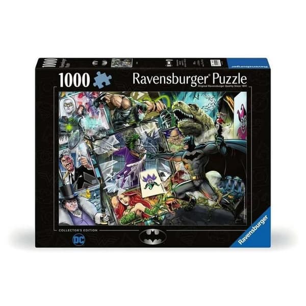 Puslespil - RAVENSBURGER - Batman DC Comics - 1000 stykker - Indendørs - Voksen Svart