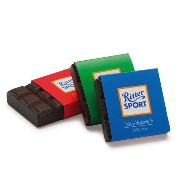 Erzi - Mini Chokolade Ritter Sport kastanj