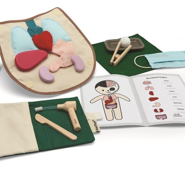 Leikkikalu - PLAN TOYS - Mitat 23 x 19 x 7,5 cm - Pääväri Valkoinen - Ikä alkaen 3 vuotta Grönt och vitt
