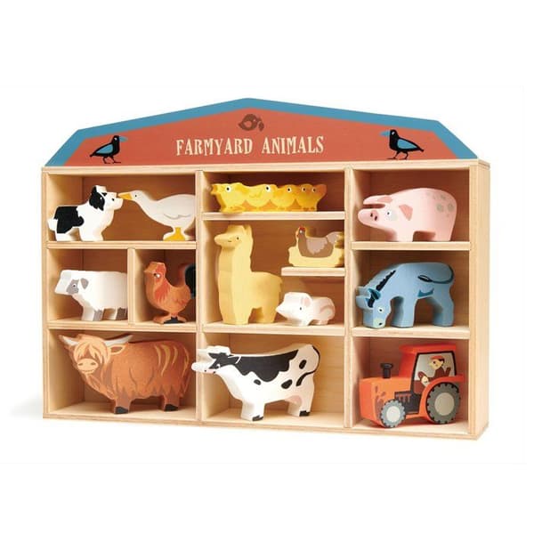 Tender Leaf Toys Dyr Display Hylde Sæt 1 stk - Gårdsplads