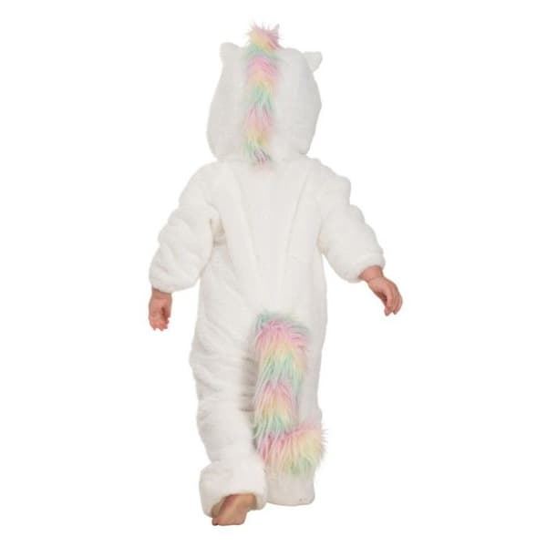 UNIKORN KOSTUME REGNBUE MANE BABY Vit 2-3 år