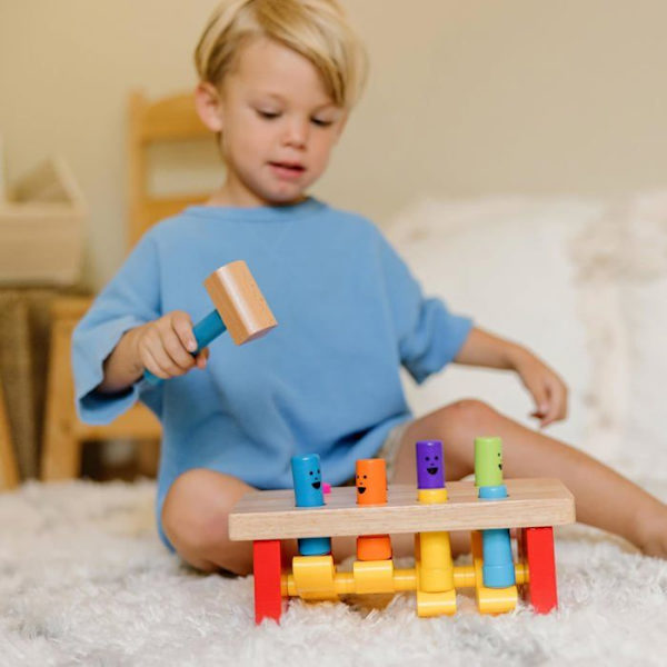 Lyx hammarbänk - MELISSA & DOUG - För 2 år gammal baby - Första ålderns leksak Flerfärgad