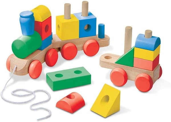 Melissa & Doug - Suuri puujuna Blå