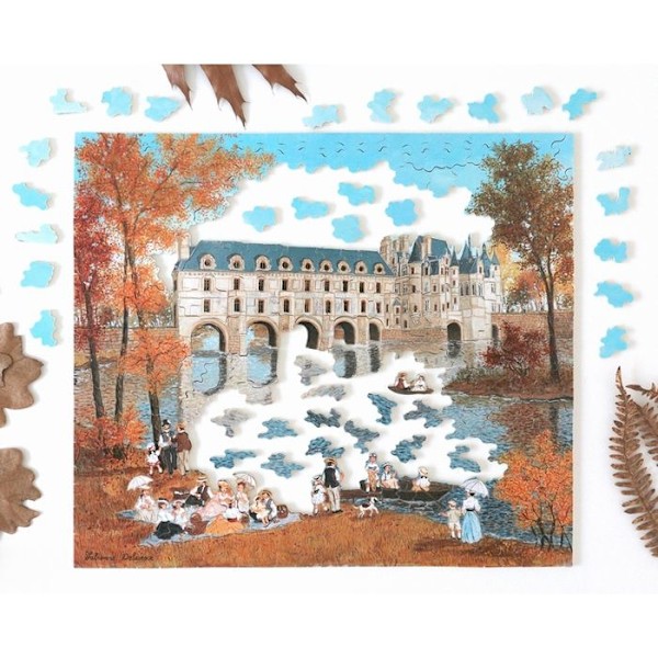 Puzzle Michèle Wilson - Château de Chenonceau Delacroix - WILSON LEIKIT Beige