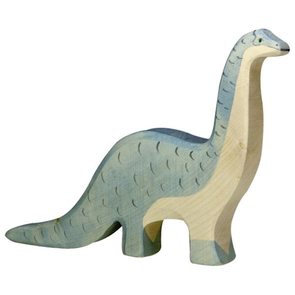 HOLZTIGER - 80332 - FIGUURI - BRONTOSSAURI Grönt och beige