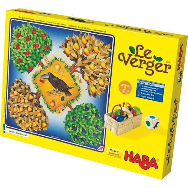 HABA - The Orchard - Classic Version - Cooperative Game - Ages 3+, 3170 Flerfärgad