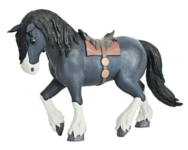 Figurine Angus - Rebelle Disney - BULLY - 16 cm - Grå Grå