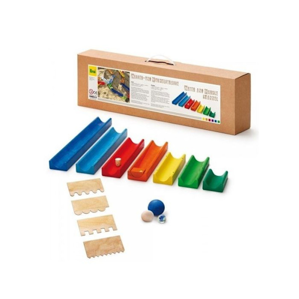 Träleksak - ERZI - Water and Marble Run - För barn från 3 år och uppåt - Inomhus Blå