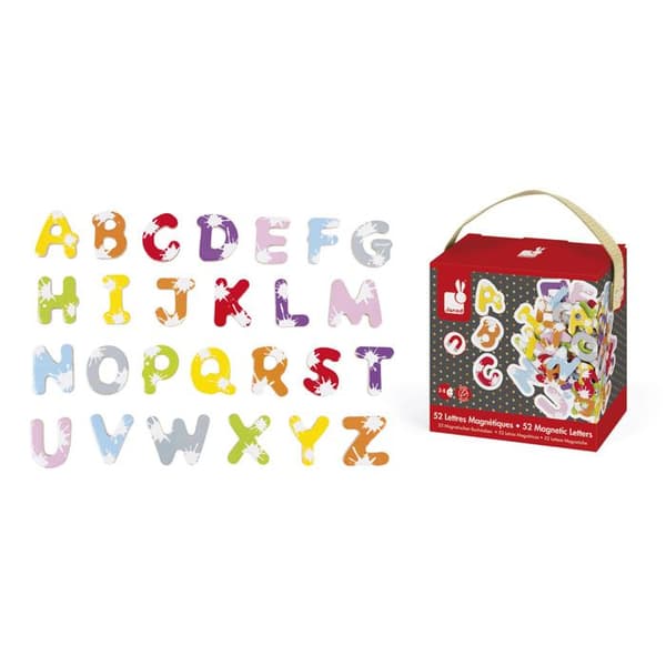 Coffret 52 magneter bokstäver Splash Flerfärgad