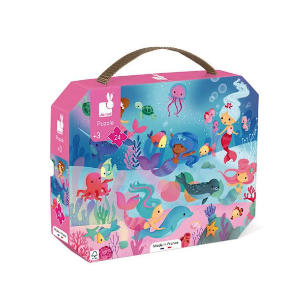 Janod - Mermaids Puzzle 24 st - JURATOYS Rosa