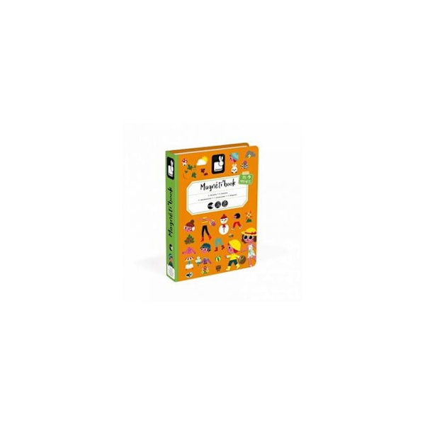 Magnetisk pedagogisk spel - JANOD - Magnéti'book 4 säsonger - Orange - Inomhus - 20 min orange