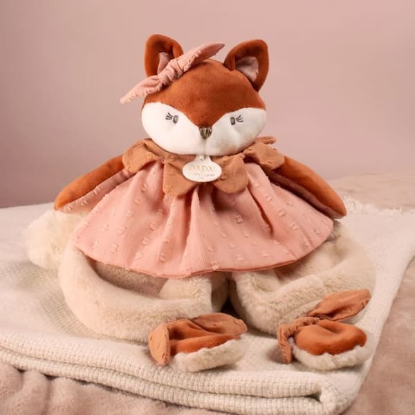 Doudou ja Yhtiö - Doudou litteä Kettu Mina 29 cm Ros
