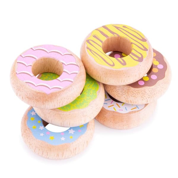Nye Klassiske Legetøj - Donuts 6 stk. Beige