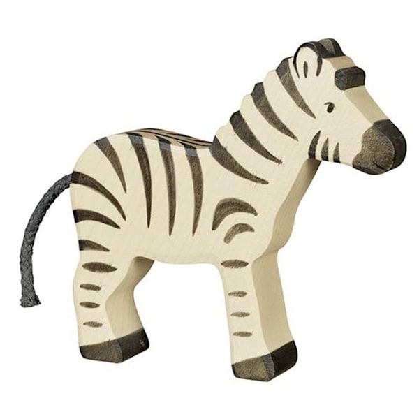 Zebrafigur 14,4 cm - Holztiger - Träleksak för barn