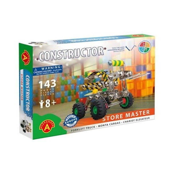 Alexander Toys - Constructor Store Master - Gaffeltruck Grå