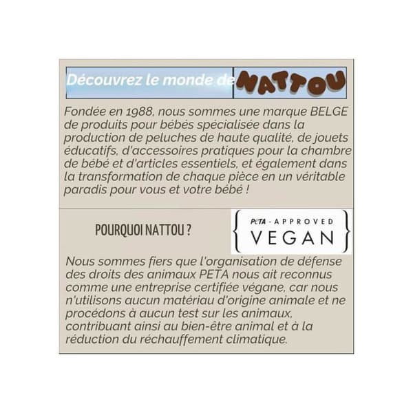 Nattou - Teddy the ecru sheep rocker beige