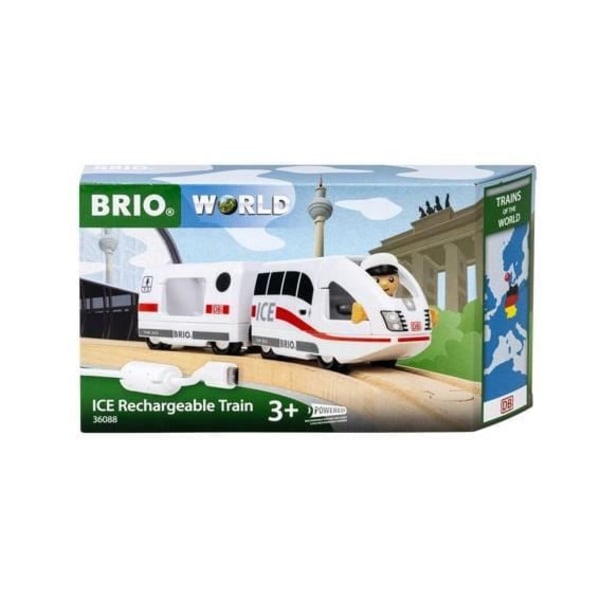 Uppladdningsbart ICE Train - BRIO - 36088 - Pedagogisk leksak för barn från 3 år och uppåt