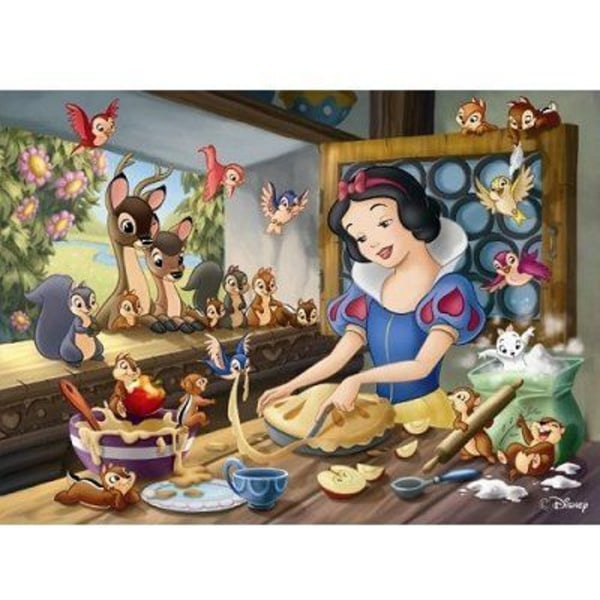 DISNEY Pussel 60 bitar - Snövit bakar - Nathan - Barnpussel + Sorterare - Från 6 år Flerfärgad