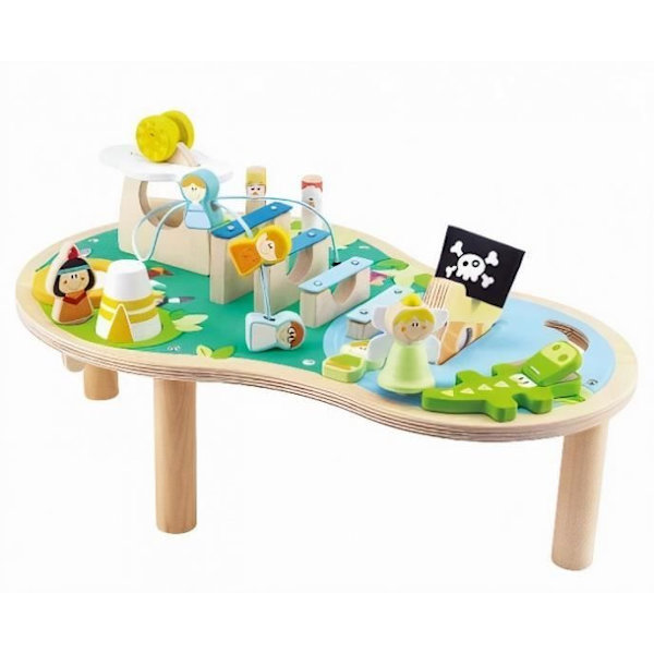 Sevi Magic Island musikbord i trä 56 cm - 16 stycken - Blandat - Vit Flerfärgad