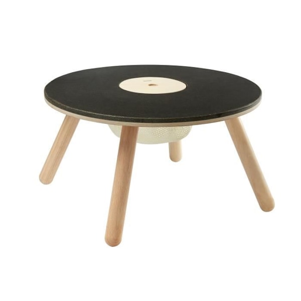 Lek- och förvaringsbord - PLANLEKSAKER - Svart och beige - Från 3 år - Inomhus