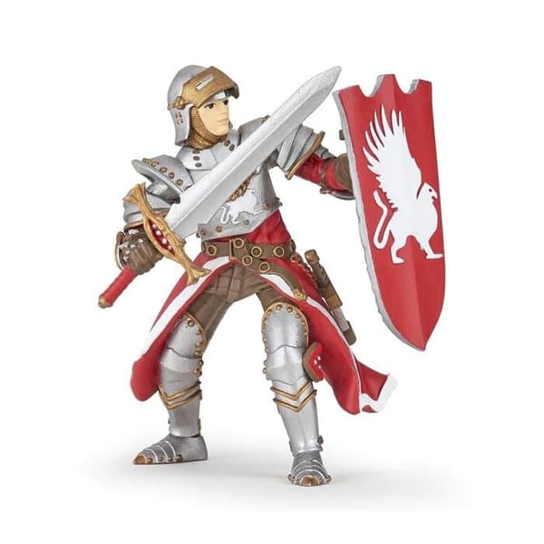 Griffon riddarfigur Enfärgad