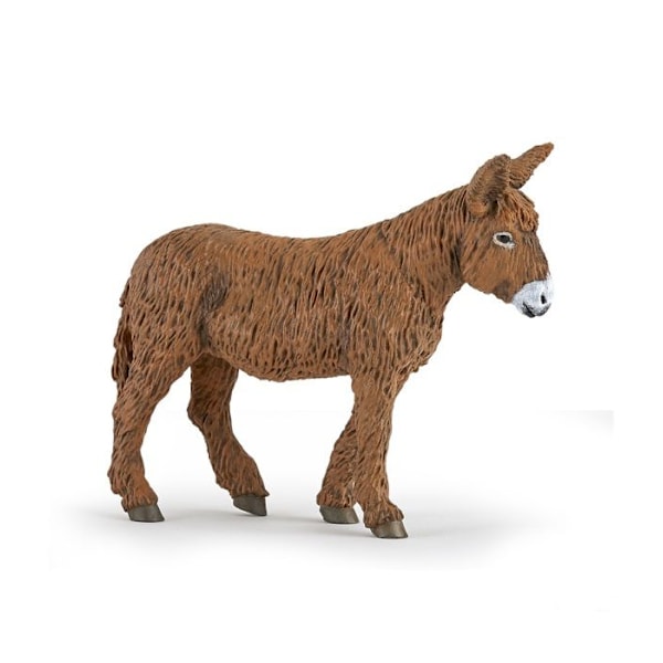 Djurfigur - PAPO - Baudet du Poitou - Brun - För barn från 3 år - Utomhusbruk Grå