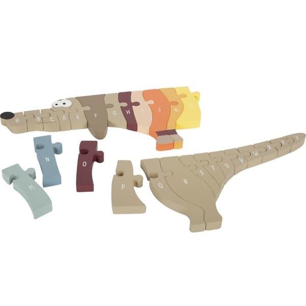 Farverig træpuslespil dachshund til de yngste Small Foot