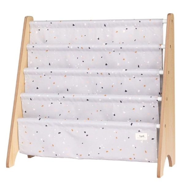 3 Sprouts - Terrazzo harmaa lastenkirjasto - ELEMENTS FOR KIDS Grå