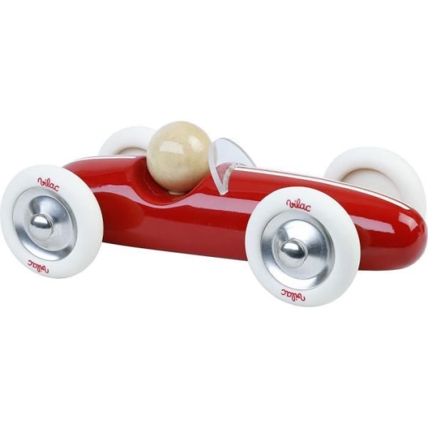 Vilac - Vintage MM röd Grand Prix bil Röd