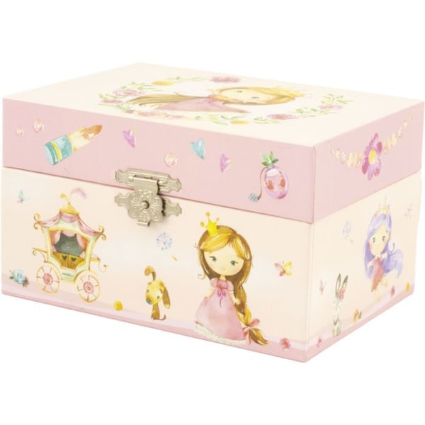 Musikalisk smyckeskrin - Ulysses - Little Princess - Rosa - 15x10x8 cm - Från 3 år Rosa