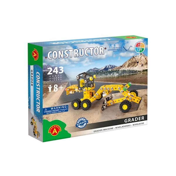 Alexander Toys - Constructor Väghyvel - Väghyvel Gul