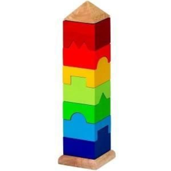 Staplingsleksak - GOKI - Staplingstorn (GK-58893) - Flerfärgad - Barn - 3 år och uppåt