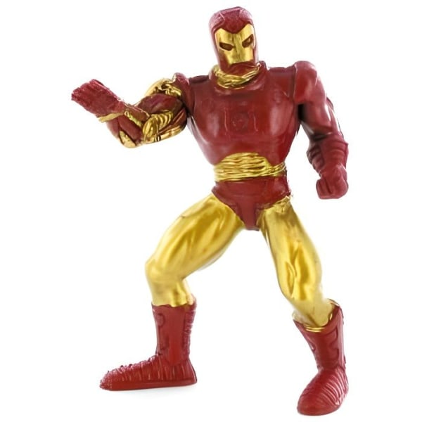 Marvel-figur - COMANSI - Iron Man - Miniatyrkaraktär - 10 cm - Röd och guld