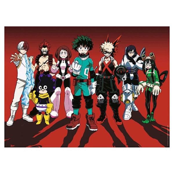Palapeli 500 kappaletta: My Hero Academia, supersankarit Enfärgad
