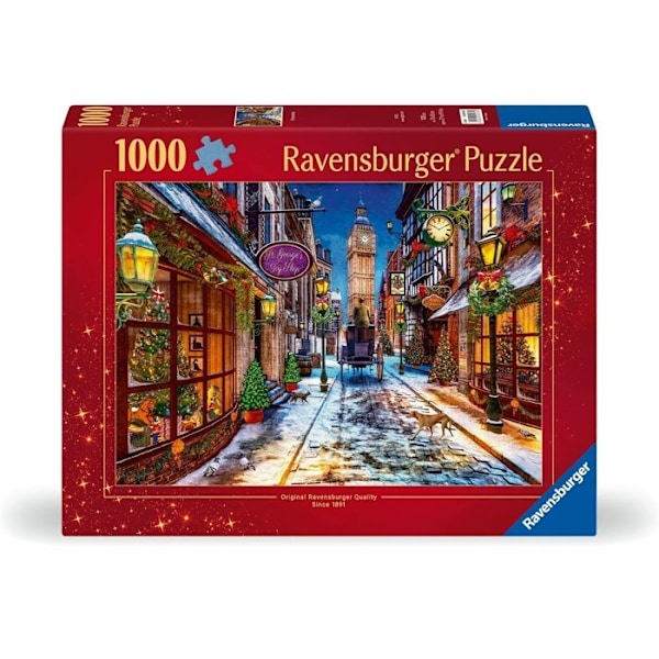 Palapeli - RAVENSBURGER - 1000 kappaletta - Joulua - Aikuiset ja lapset alkaen 14 vuotta - Saksalainen valmistus Röd