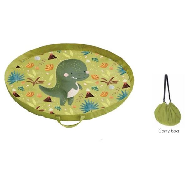 Sassi Junior - Cracky the Dinosaur lekmattaväska Grön