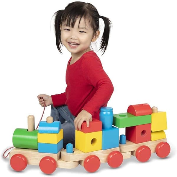 Melissa & Doug - Suuri puujuna Blå